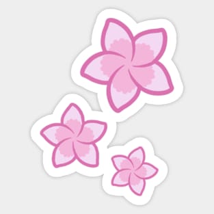 Pink Frangipani Sticker